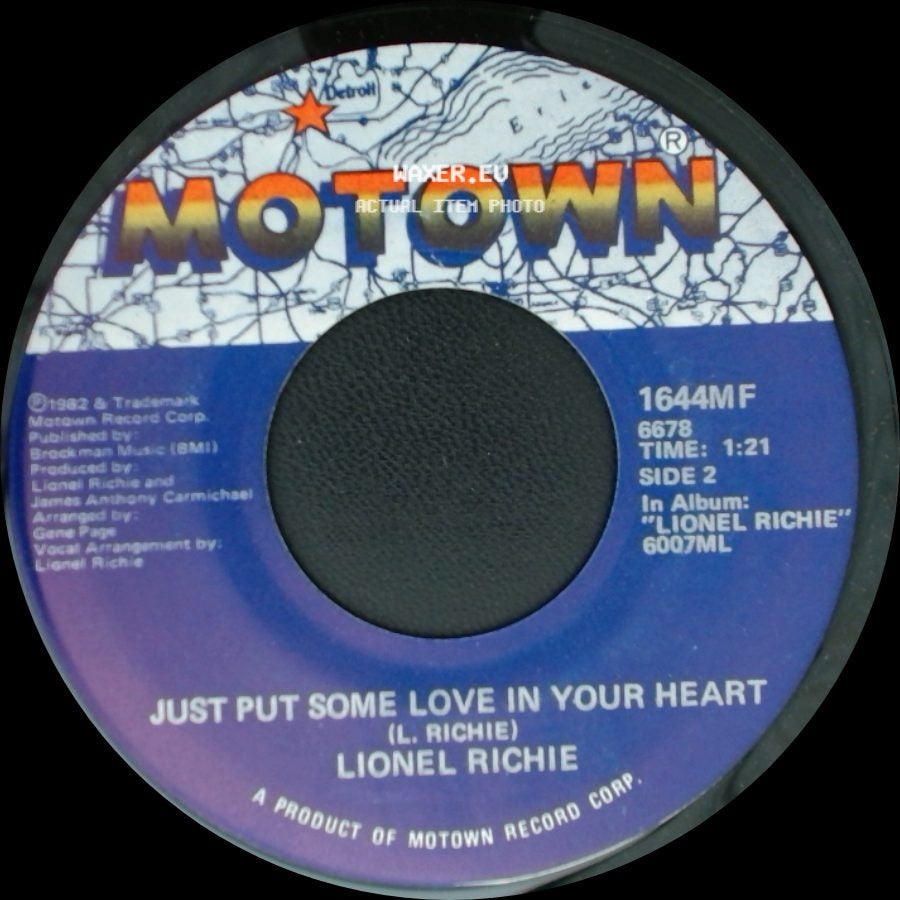 Lionel Richie - Truly / Just Put Some Love In Your Heart side B