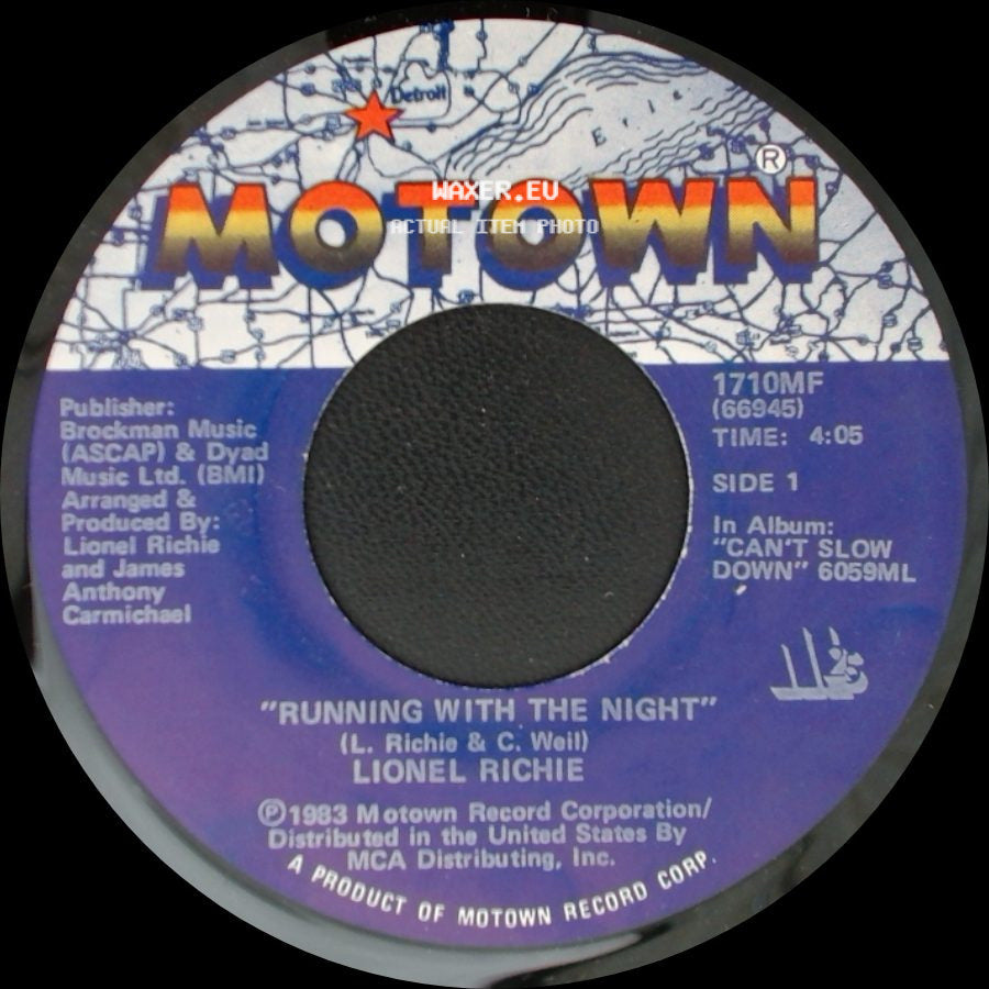 Lionel Richie - Running With The Night / Serves You Right side A