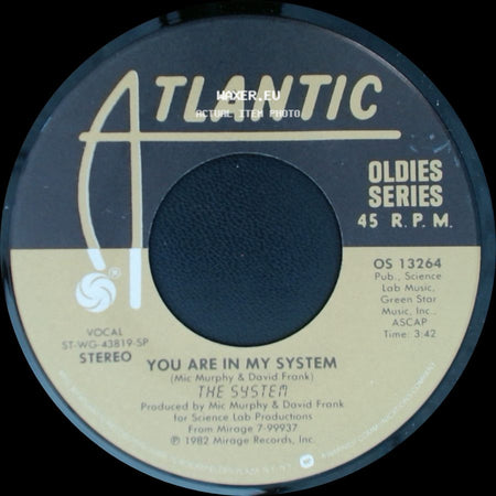 The System - You Are In My System / Sweat side A