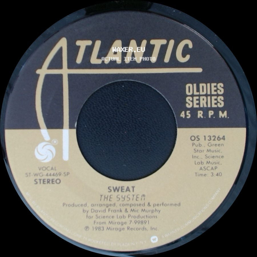 The System - You Are In My System / Sweat side B