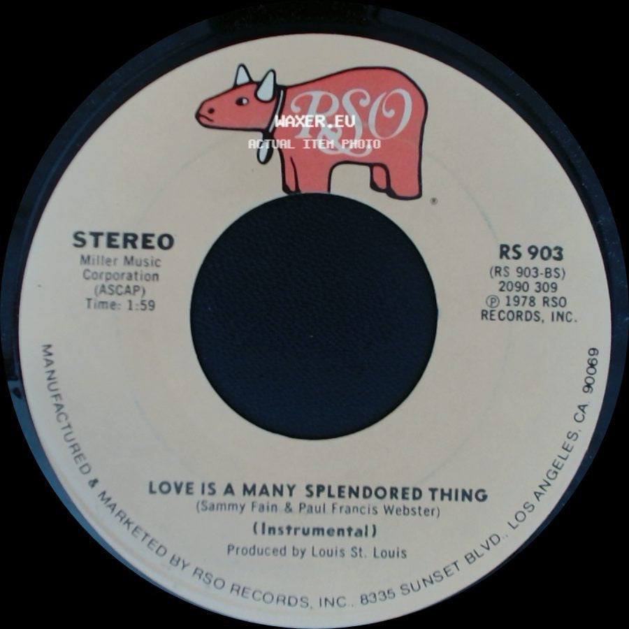 Olivia Newton-John - Hopelessly Devoted To You / Love Is A Many Splendored Thing side B