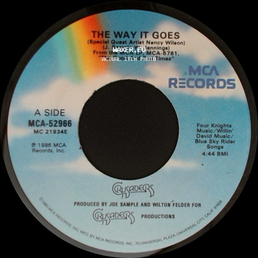 Crusaders - The Way It Goes (Special Guest Artist Nancy Wilson) / Good Times side A
