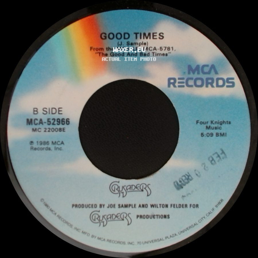 Crusaders - The Way It Goes (Special Guest Artist Nancy Wilson) / Good Times side B