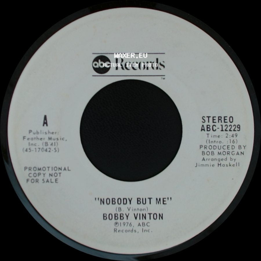 Bobby Vinton - "Nobody But Me" / Nobody But Me side B