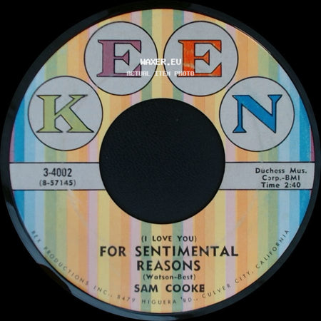 Sam Cooke - Desire Me / (I Love You) For Sentimental Reasons side B