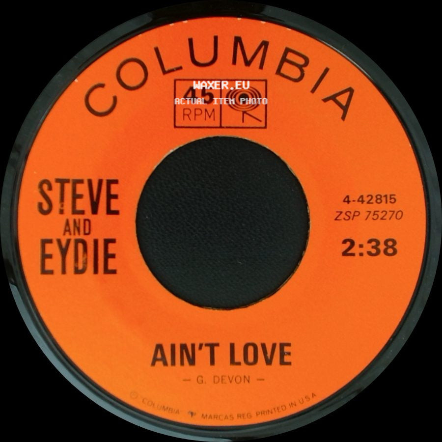 Steve And Eydie - Ain't Love / I Want To Stay Here side A