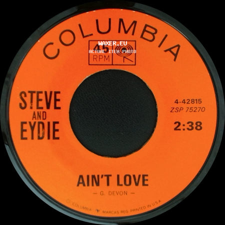 Steve And Eydie - Ain't Love / I Want To Stay Here side A