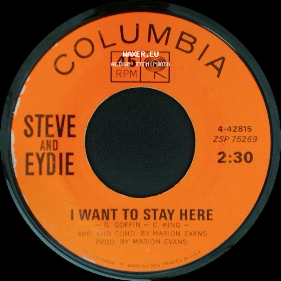 Steve And Eydie - Ain't Love / I Want To Stay Here side B