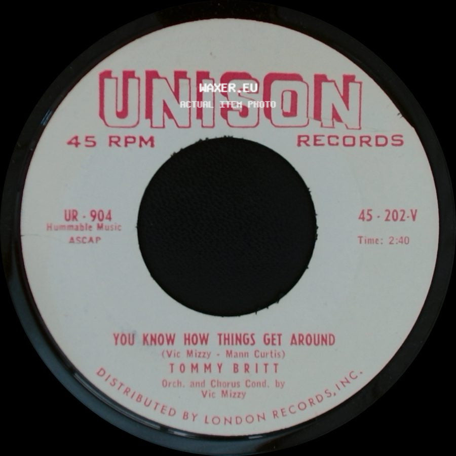 Tommy Britt - You Know How Things Get Around / Girl Crazy Guy side A