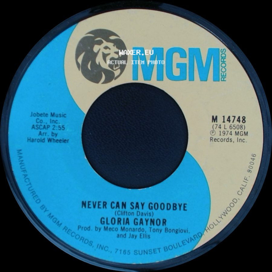 Gloria Gaynor - We Just Can't Make It / Never Can Say Goodbye side B