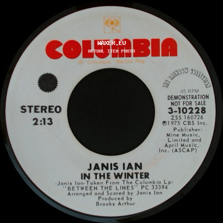 Janis Ian - In The Winter / In The Winter side B