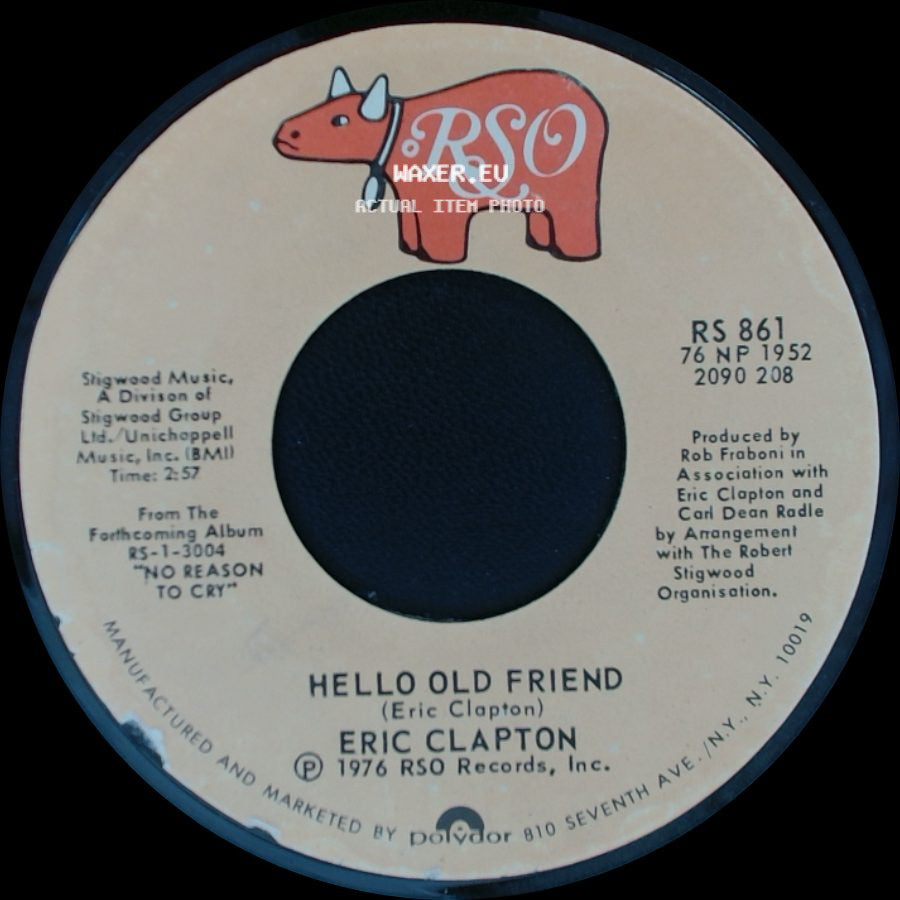 Eric Clapton - Hello Old Friend / All Our Pastimes side A