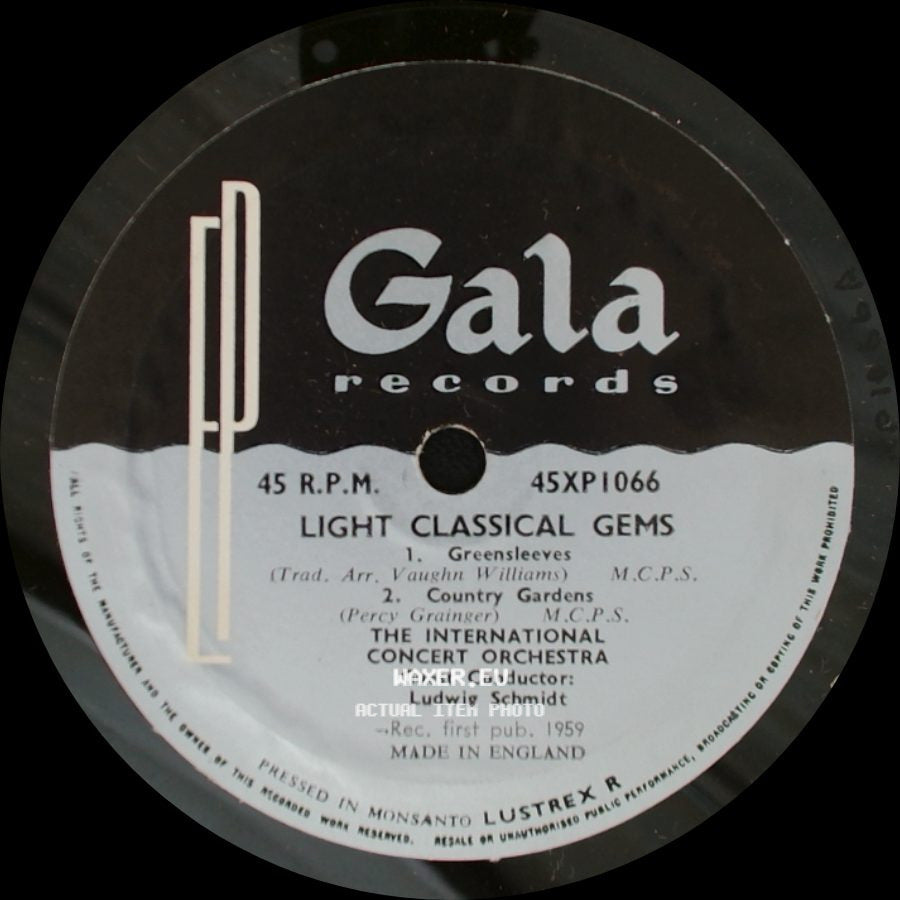 The International Concert Orchestra - Light Classical Gems / Light Classical Gems side A