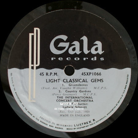 The International Concert Orchestra - Light Classical Gems / Light Classical Gems side A