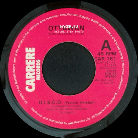 Ottawan - D.I.S.C.O. / D.I.S.C.O. (French Version) side B