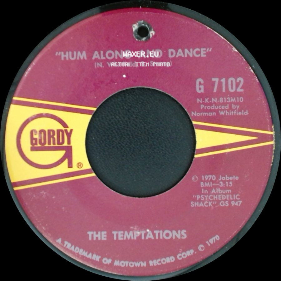 The Temptations - Ungena Za Ulimwengu (Unite The World) / Hum Along And Dance side B