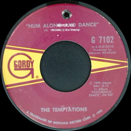 The Temptations - Ungena Za Ulimwengu (Unite The World) / Hum Along And Dance side B