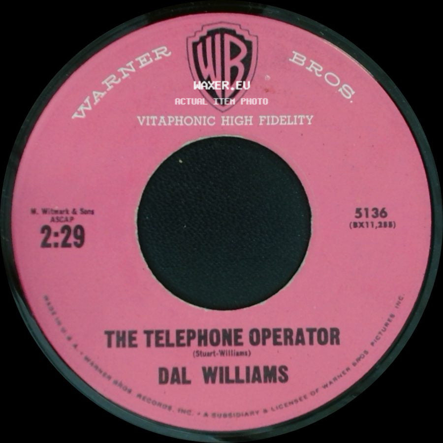 Dal Williams - The Telephone Operator / What Is An Indian? side A