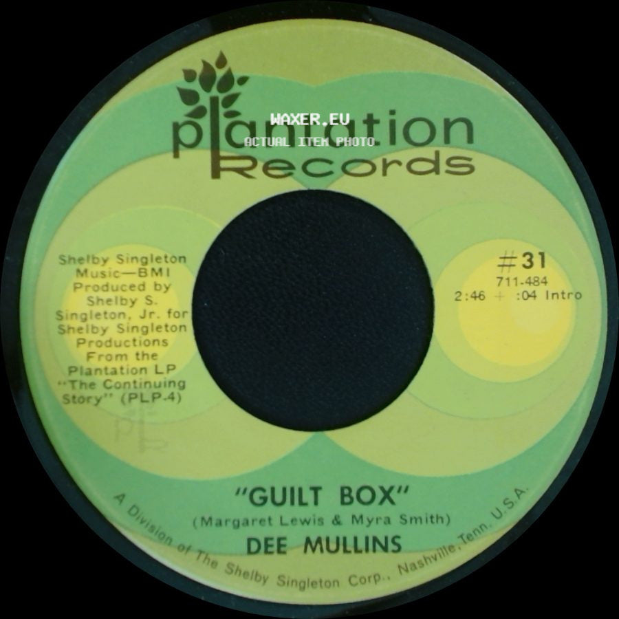 Dee Mullins - Guilt Box / California, The Promise Land side A