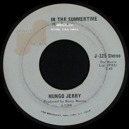 Mungo Jerry - In The Summertime / Mighty Man side A