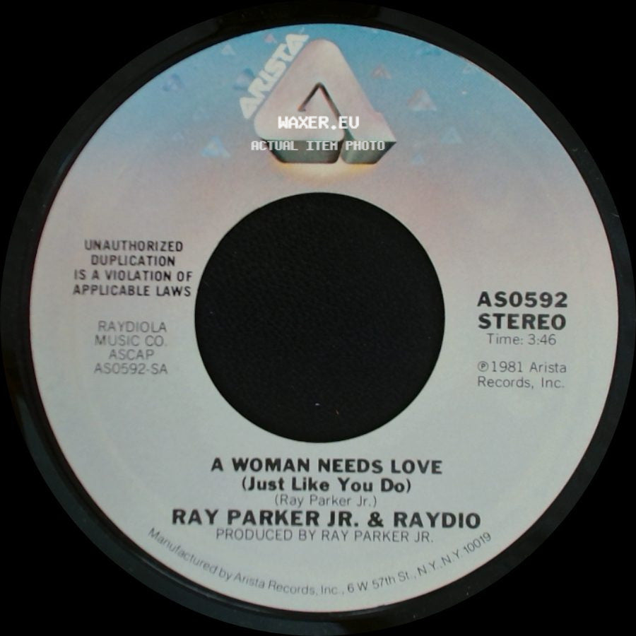 Ray Parker Jr. & Raydio - So Into You / A Woman Needs Love (Just Like You Do) side B