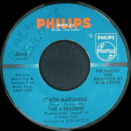 The 4 Seasons - Let's Ride Again / C'mon Marianne side B