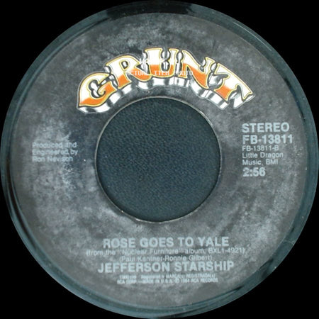 Jefferson Starship - Rose Goes To Yale / No Way Out side A