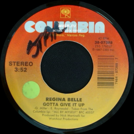 Regina Belle - So Many Tears / Gotta Give It Up side B