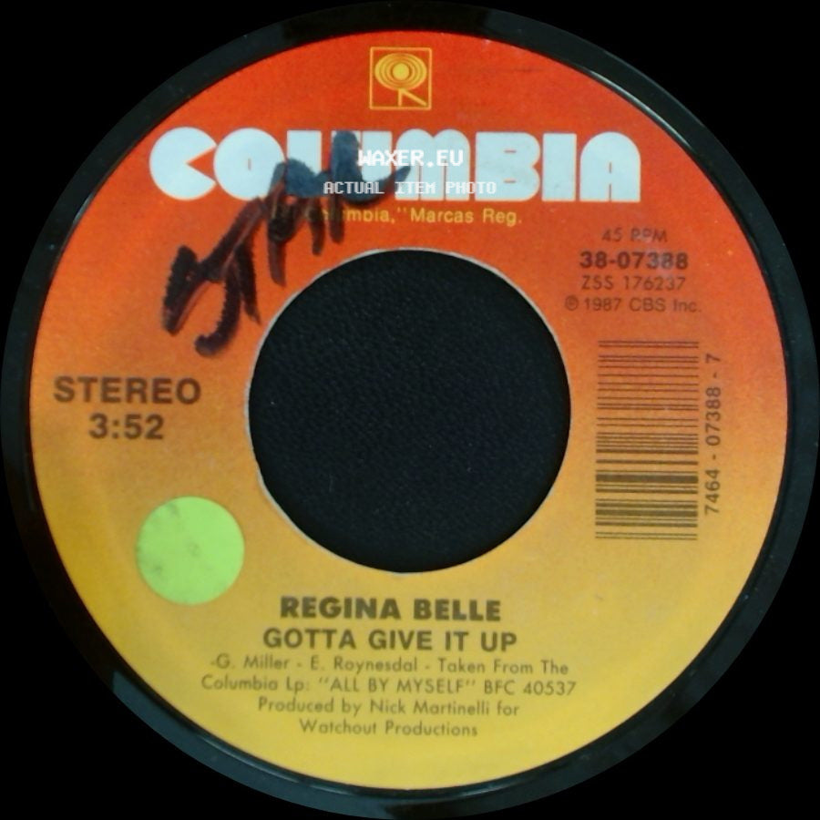 Regina Belle - So Many Tears / Gotta Give It Up side B