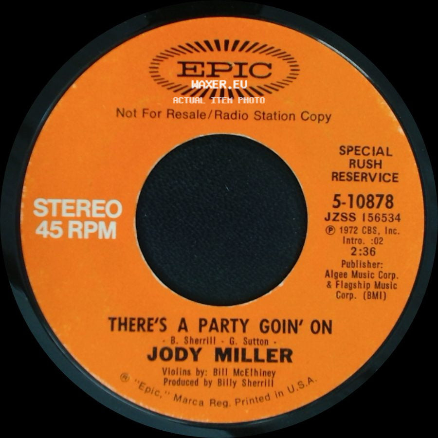 Jody Miller - There's A Party Goin' On / There's A Party Goin' On side B