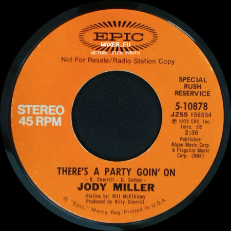 Jody Miller - There's A Party Goin' On / There's A Party Goin' On side B