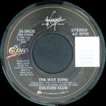 Culture Club - La Cancion De Guerra / The War Song side B