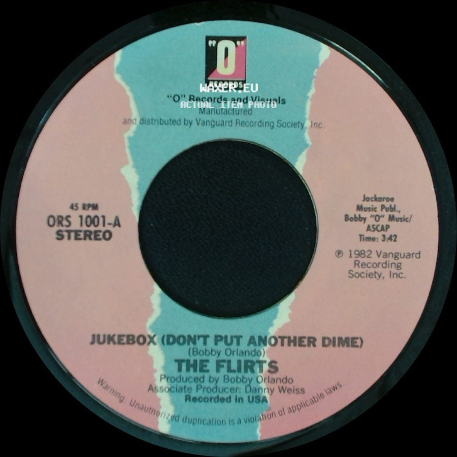 The Flirts - Jukebox (Don't Put Another Dime) / Surf's Up side A