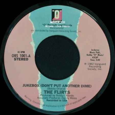 The Flirts - Jukebox (Don't Put Another Dime) / Surf's Up side A