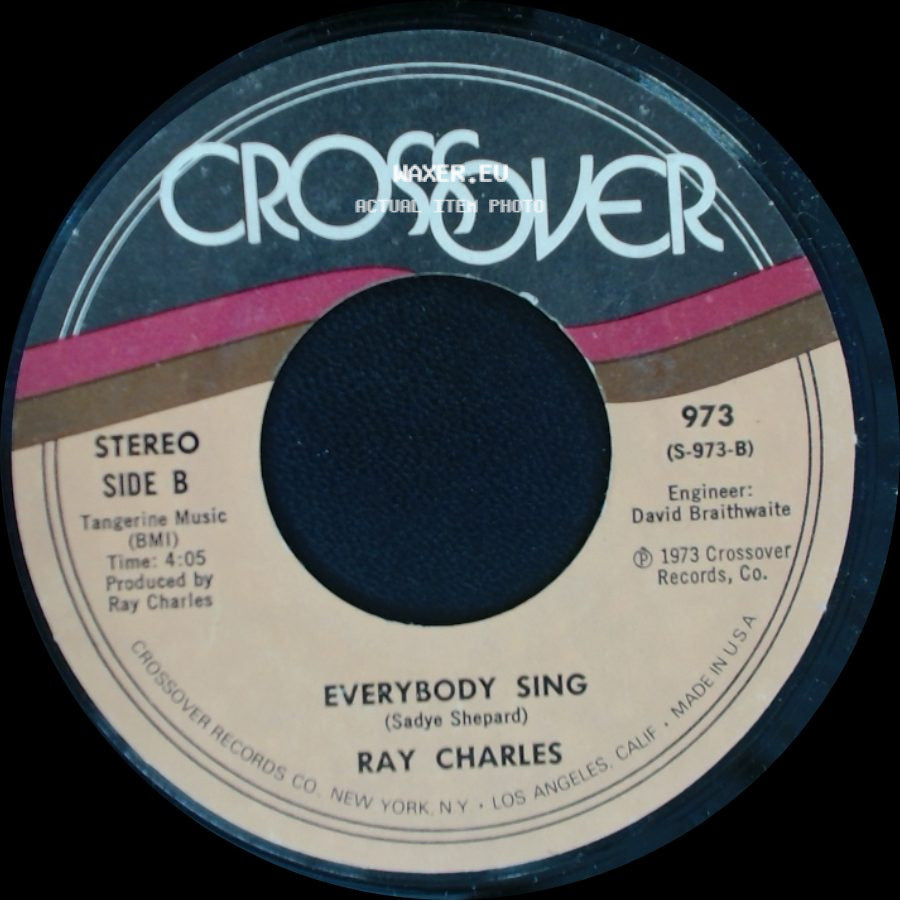Ray Charles - Come Live With Me / Everybody Sing side B