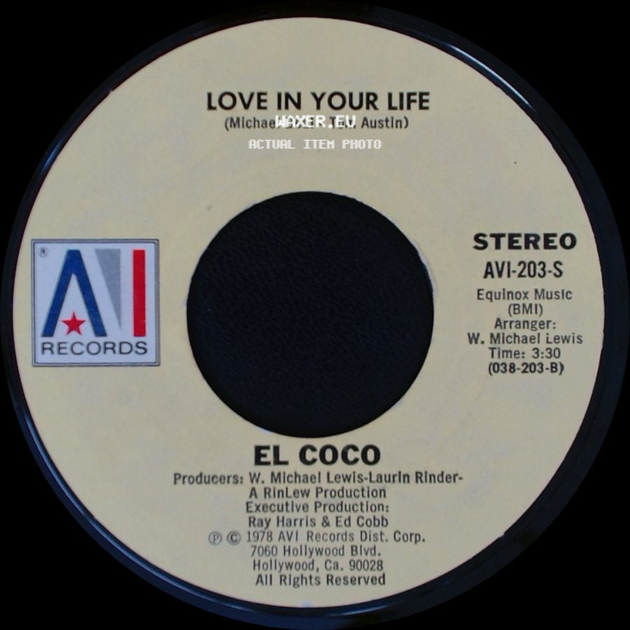 El Coco - Dancing In Paradise / Love In Your Life side B