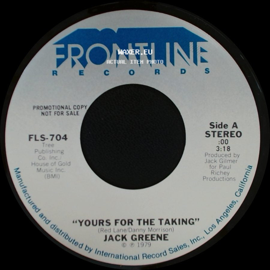 Jack Greene - Yours For The Taking / Sixty Days side A