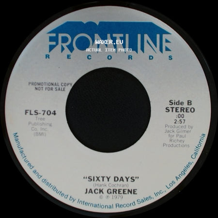 Jack Greene - Yours For The Taking / Sixty Days side B