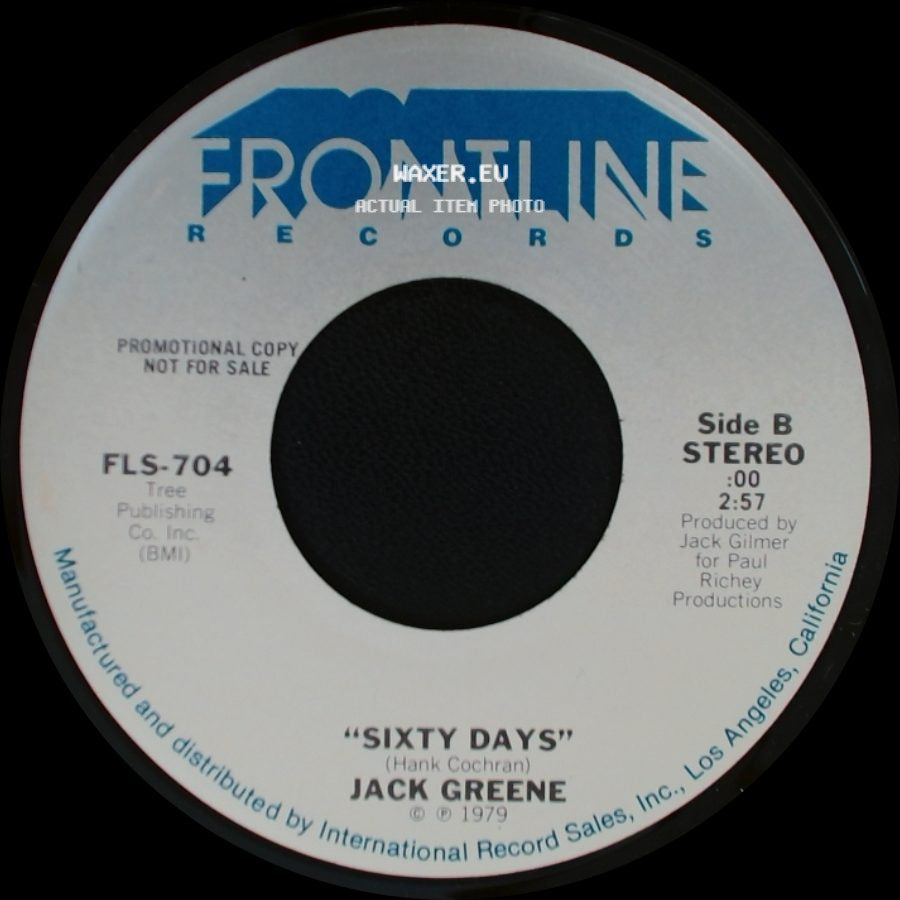 Jack Greene - Yours For The Taking / Sixty Days side B