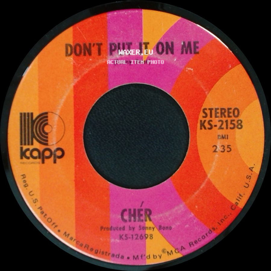 Chér - Don't Put It On Me / The Way Of Love side A