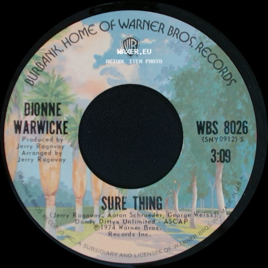 Dionne Warwicke - Who Knows / Sure Thing side B