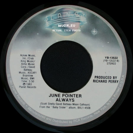 June Pointer - Always / Ready For Some Action side A