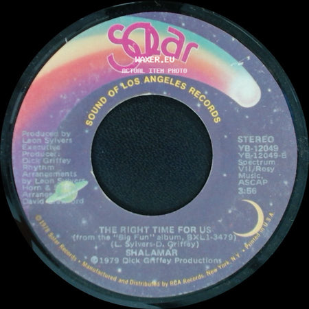Shalamar - The Right Time For Us / I Owe You One side A