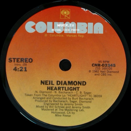 Neil Diamond - Heartlight / Unknown Title B side A