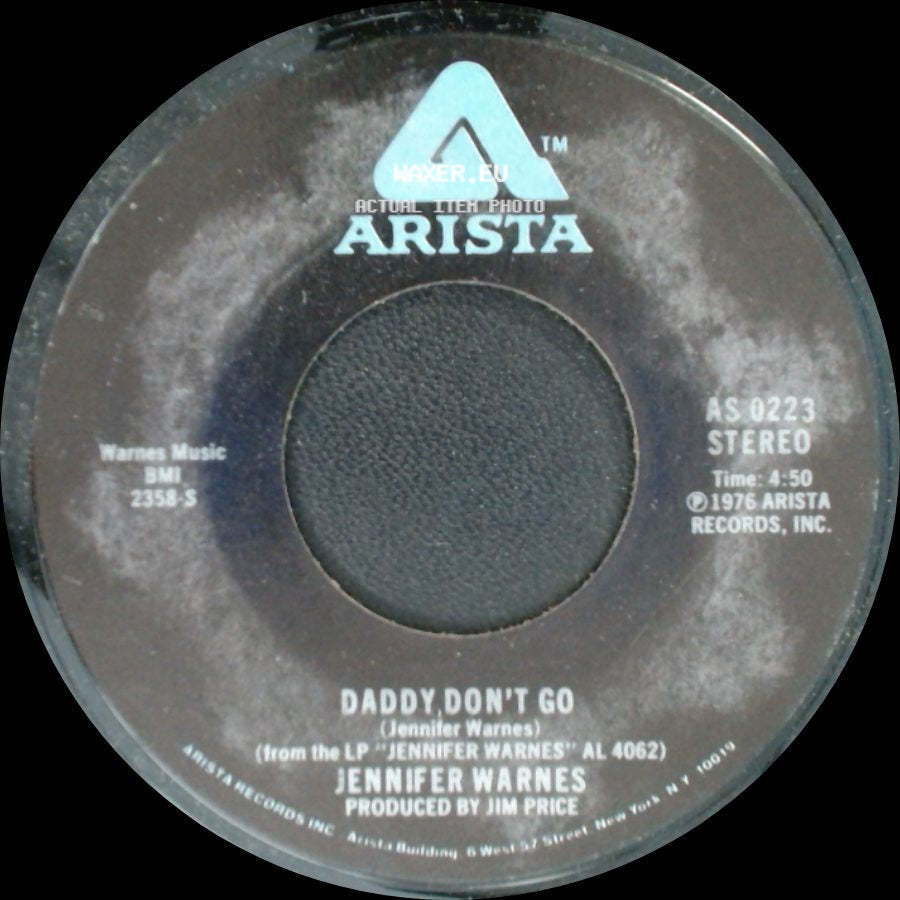 Jennifer Warnes - Daddy Don't Go / Right Time Of The Night side A