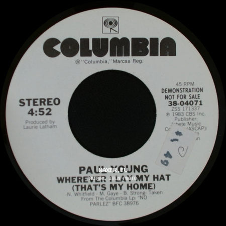 Paul Young - Wherever I Lay My Hat (That's My Home) / Wherever I Lay My Hat (That's My Home) side B