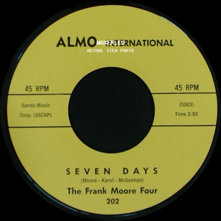 The Frank Moore Four - Seven Days / Look Here Baby side A