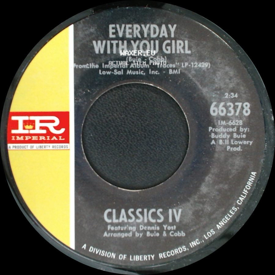 Classics Iv - Everyday With You Girl / Sentimental Lady side A