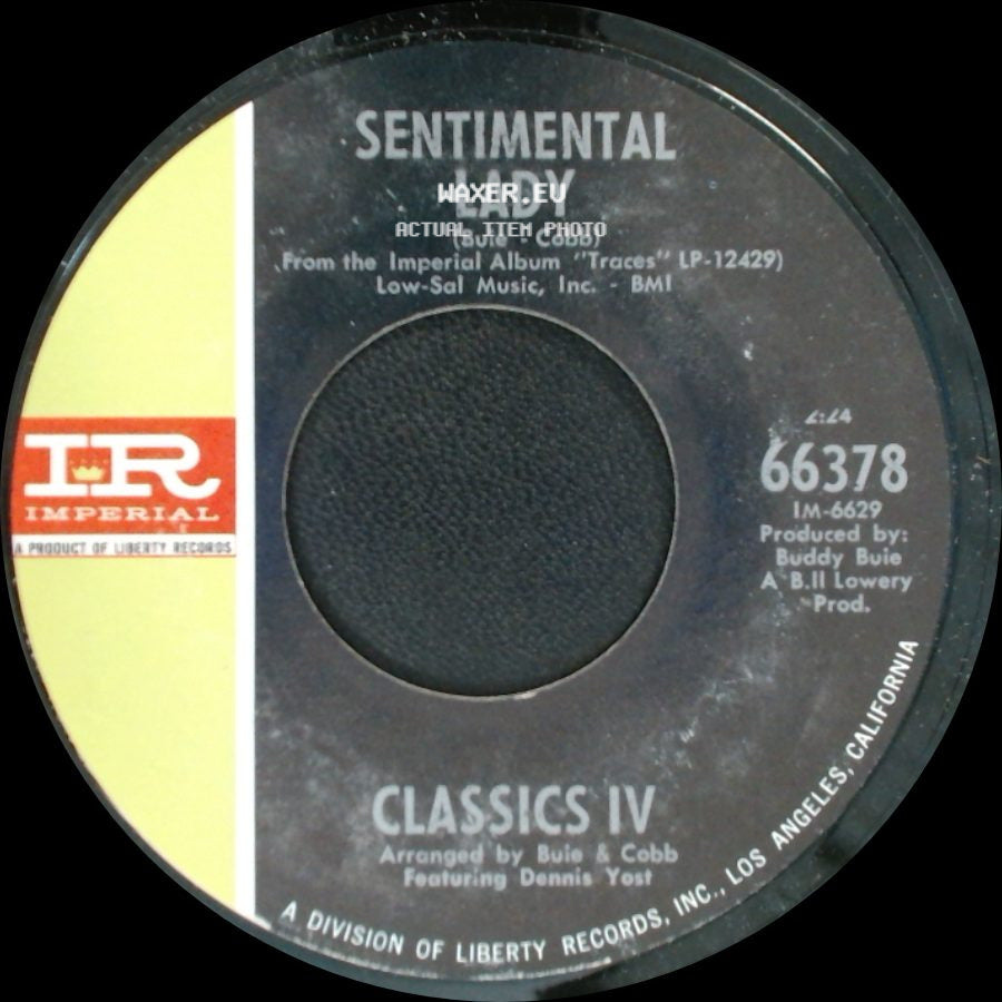 Classics Iv - Sentimental Lady / Everyday With You Girl side A