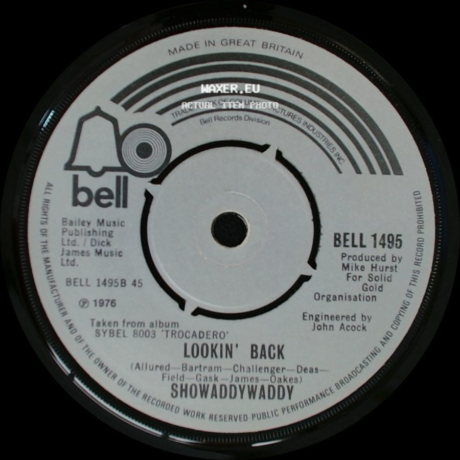 Showaddywaddy - Lookin' Back / Under The Moon Of Love side A